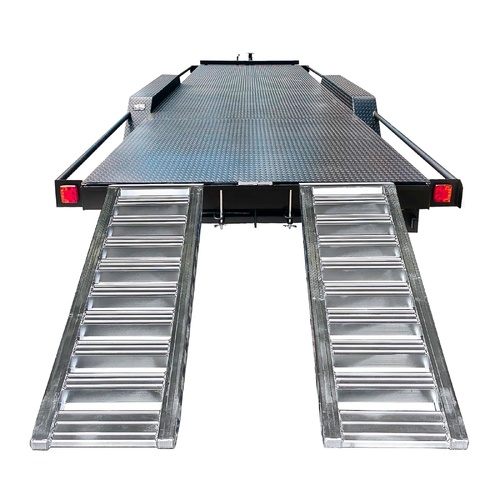 Ramptec 1.8 Tonne 1.83M X 500mm Rubber Series Aluminium Loading Ramps Heavy Duty - Pair