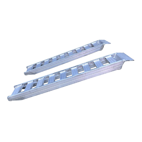 5 Tonne 1.8M X 300Mm Rubber Series Aluminium Loading Ramps Heavy Duty - Pair