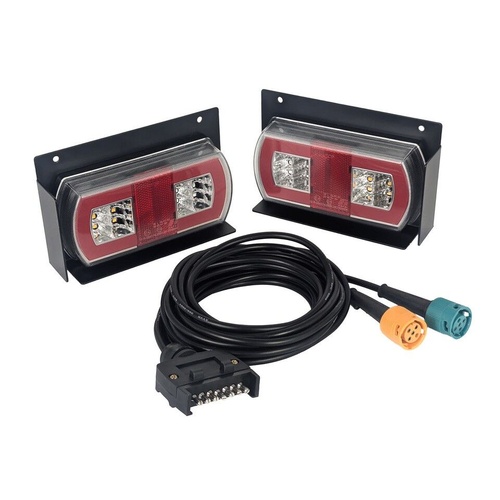DIY Plug And Play Led Light Kit Suits Motorbike and Mobility carriers -  Brackets included for mounting